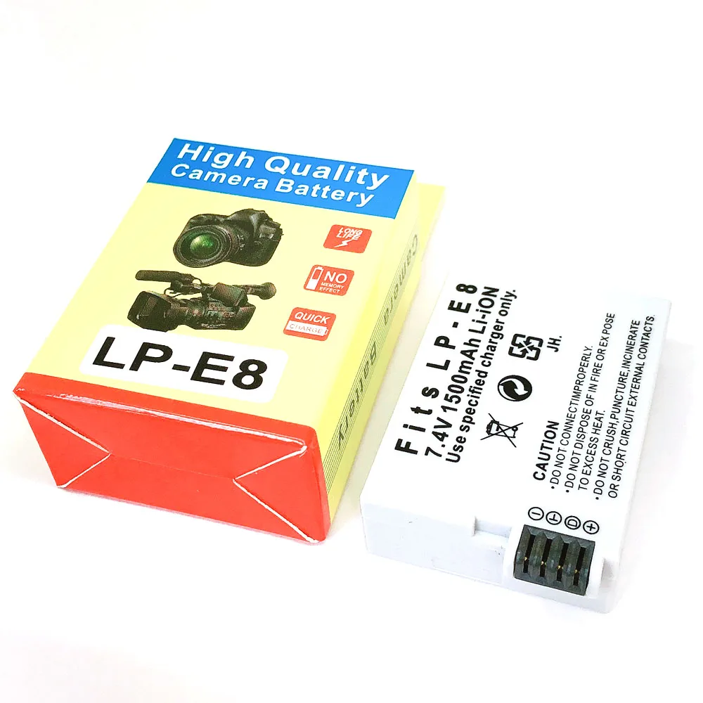 LP E8 LPE8 LP E8 LP E8N Battery For Canon EOS 550D 600D 650D 700D KISS