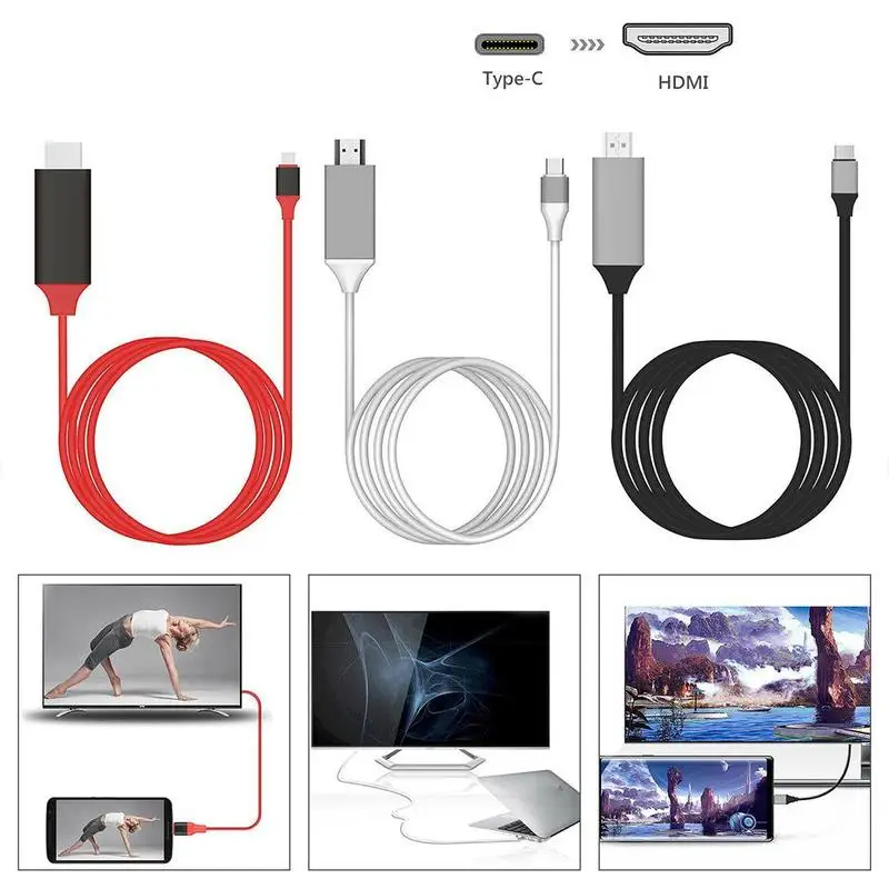 Usb 3,1-Hdmi 4k Кабель-адаптер 2m type C-Hdmi кабель для Macbook samsung Galaxy S9/s8/note 9 Usb-c Hdmi R60