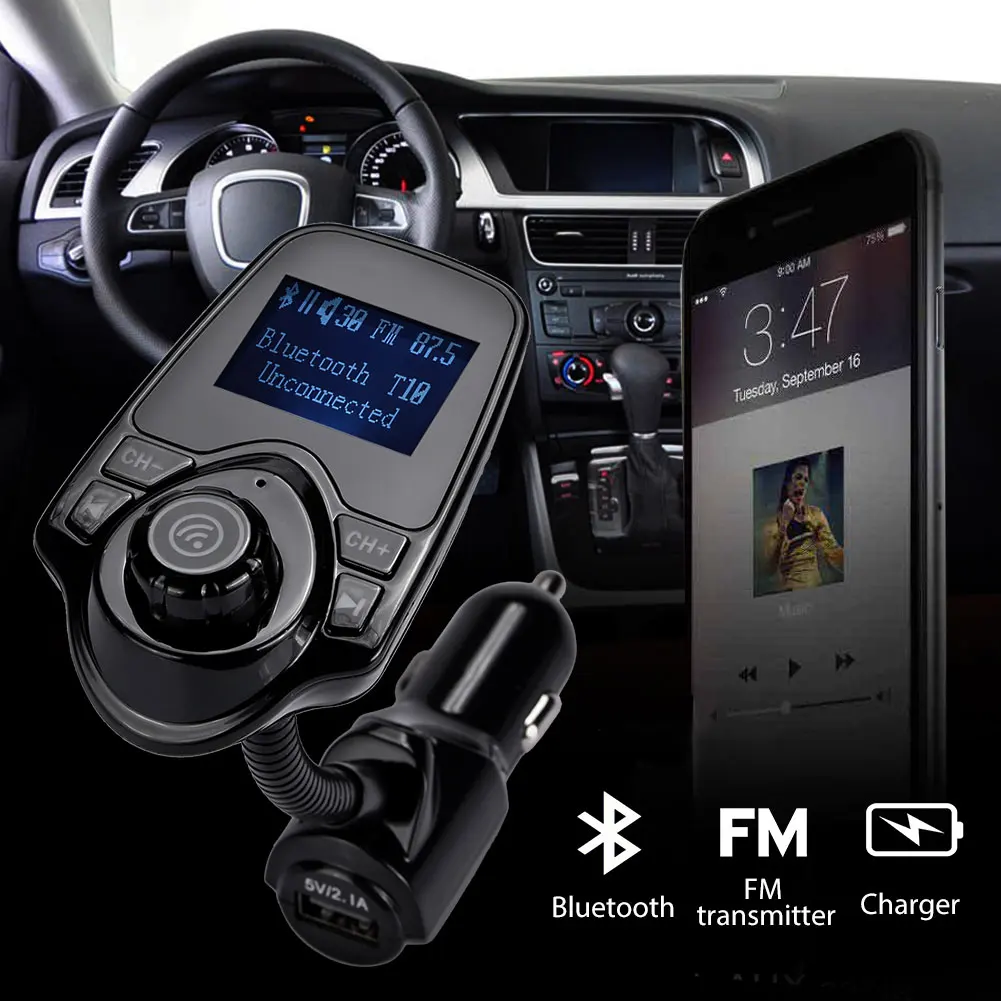 Bluetooth FM передатчик Bluetooth автомобильный комплект портативный Bluetooth автомобильное зарядное устройство Handsfree аудио беспроводной