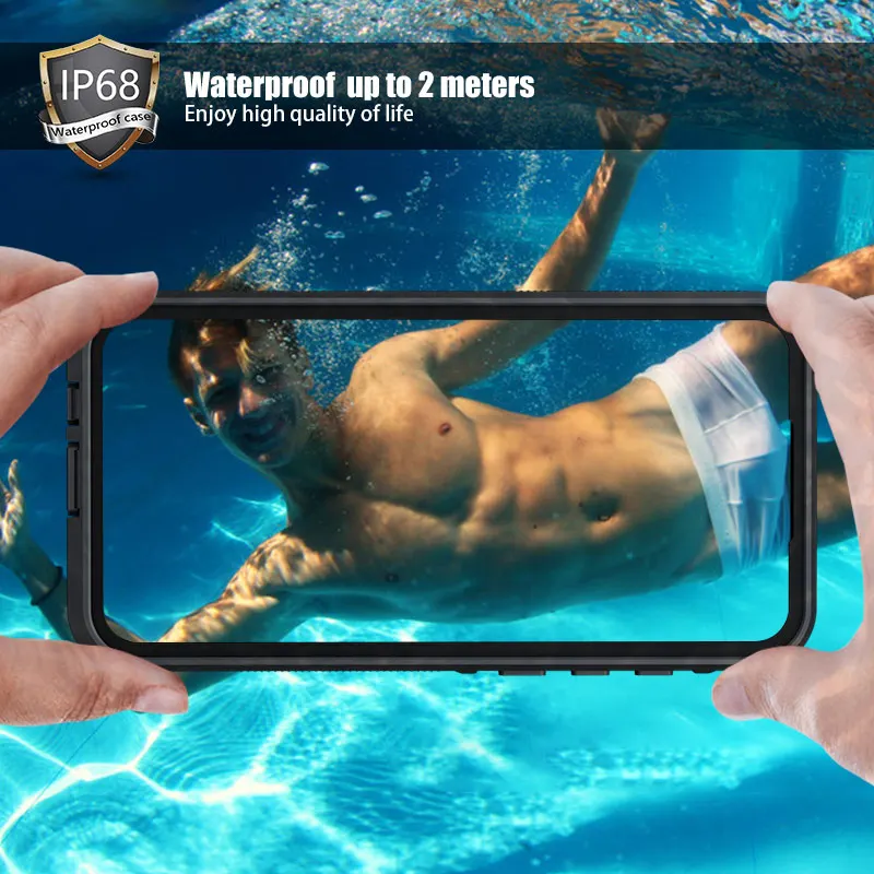 Водонепроницаемый силиконовый чехол для Huawei P40 Pro Lite водонепроницаемый IP68