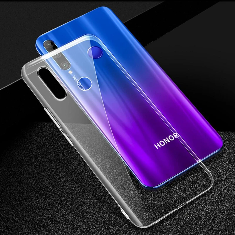 Чехол для Huawei Honor 9X тонкий прозрачный силиконовый мягкий чехол из ТПУ задняя
