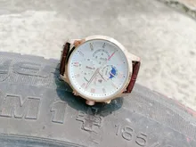 LIGE-reloj analógico con correa de cuero de moda para hombre, accesorio de pulsera de cuarzo resistente al agua con tapa luminosa, complemento Masculino de marca de lujo, nuevo, 2021