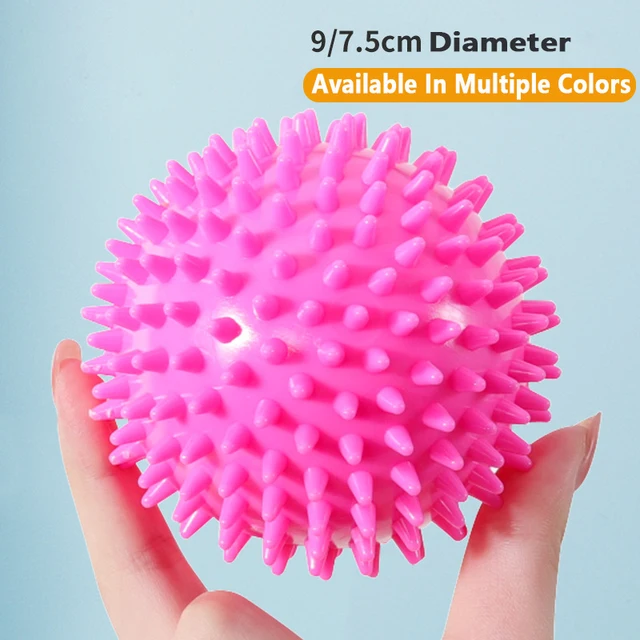 Durable PVC Spiked Massage Ball Trigger Point Sports Fitness Hands And Feet Plantar Pain Relief Fasciitis Relief 9cm Sports Ball 3