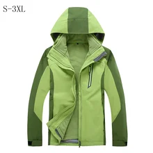 Мужская зимняя куртка с капюшоном из материала софтшелл, ветронепроницаемая Водонепроницаемая мягкая куртка, осенняя зимняя портативная теплая Модная Мужская куртка C