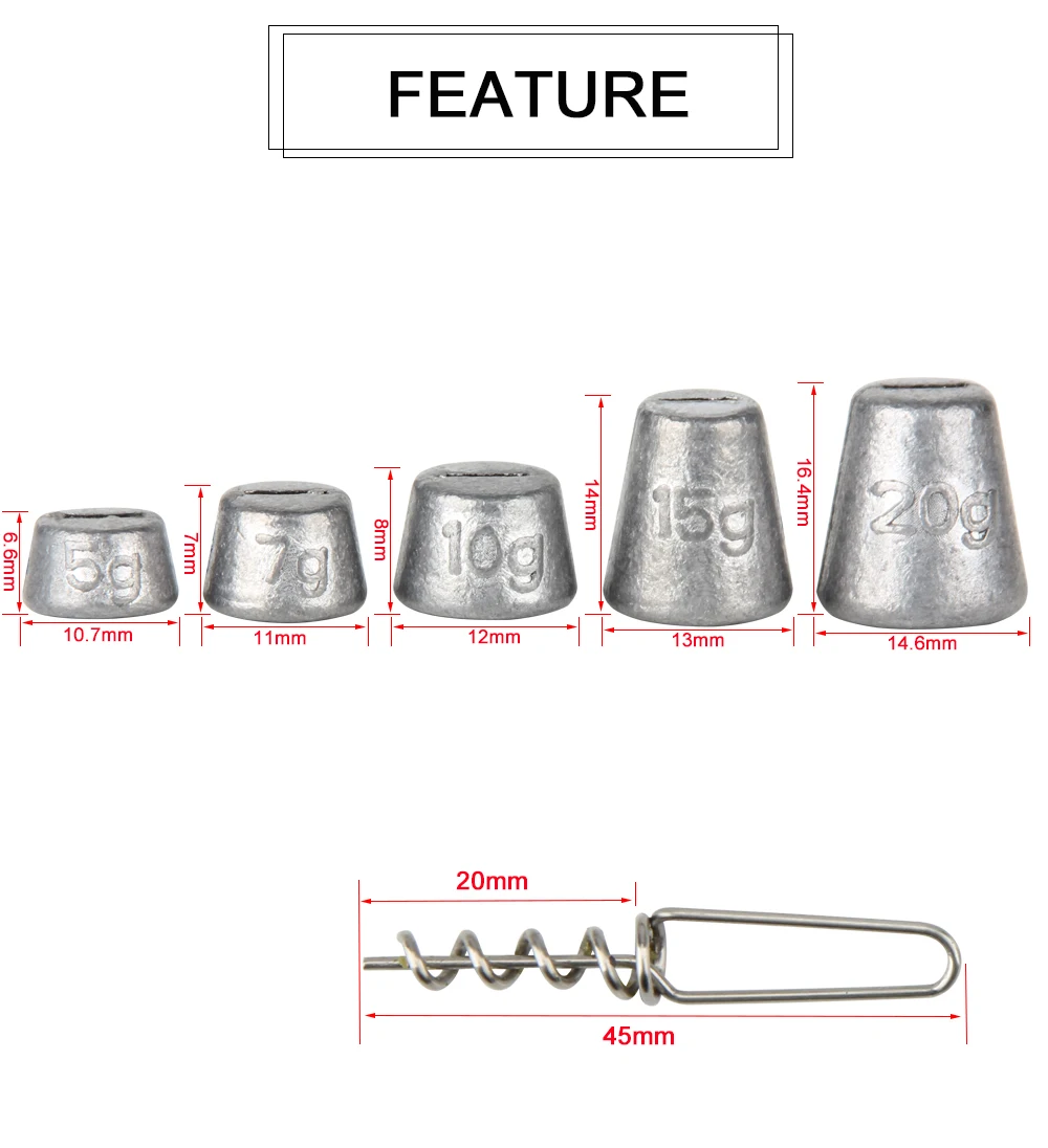 Lead Sinkers Weights  (2)