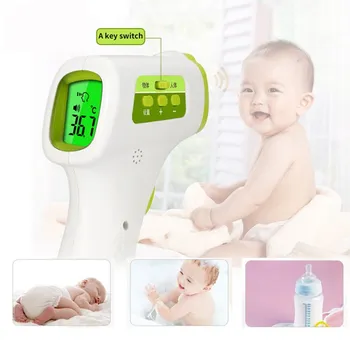 

Muti-Fuction Baby/Adult Digital Thermometer Infrared Forehead Body Thermometer Non-Contact Temperature Measurement Device