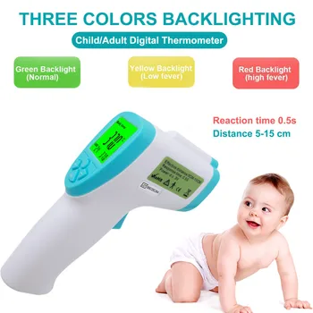 

Non-contact Temperature Digital Termomete Infrared Forehead Body Thermometer Gun Measurement Device Termometro Infravermelh