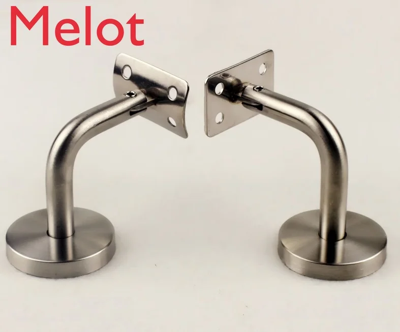 

10Pcs/Lot Premintehdw 60*60mm Stainless Steel Handrail Wall Mounted Brackets Bracket Adjustable With Screw and Anchor