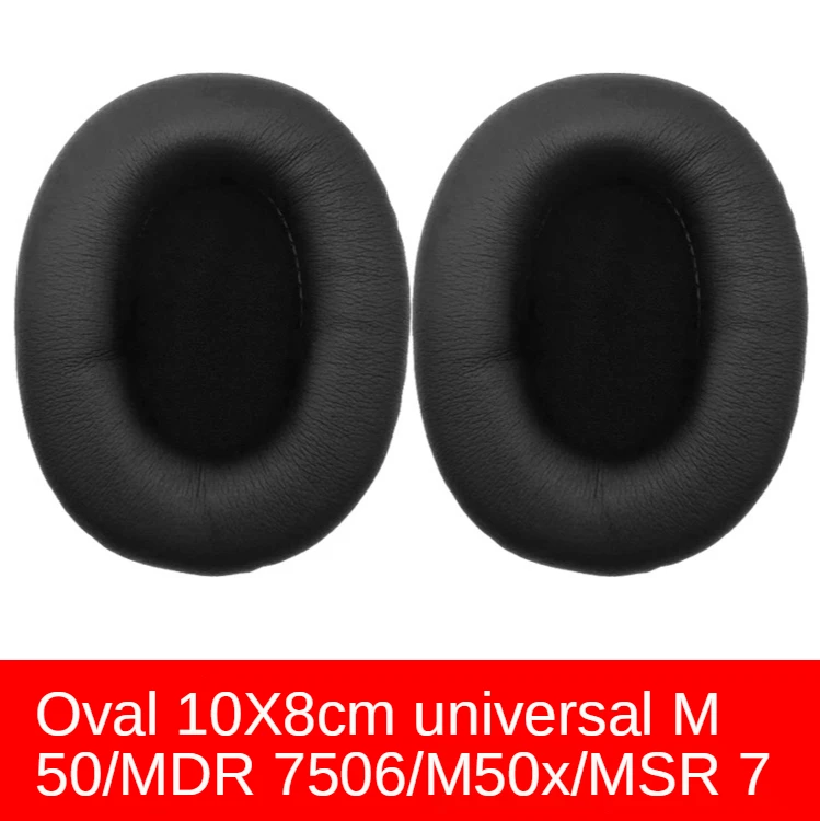 Earphone Ear Cotton 10x8cm Universal M50 Sponge Cover 7506 / V6 Leather Cover MSR7 Oval Cotton Cover 2040 Earmuff