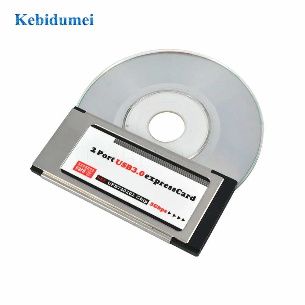 Адаптер Kebidumei PCI Express для карт USB 3 0 E 5 Гбит/с PCMCIA два 2 порта чипсетов NEC разъем 34 мм