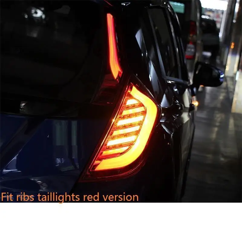 Лампа для укладки экстерьера Drl Cob Дневной светодиодный аксессуар для бега фары Задние Автомобильные фары в сборе 14 15 16 17 18 для Honda Fit - Цвет: MODEL F