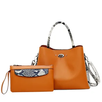 

Fashion 2sets Leather Bag Women Shoulder Messenger Bag Handbag Bolsas Feminina Famous Big Bag Designer Handbags High Quality Sac