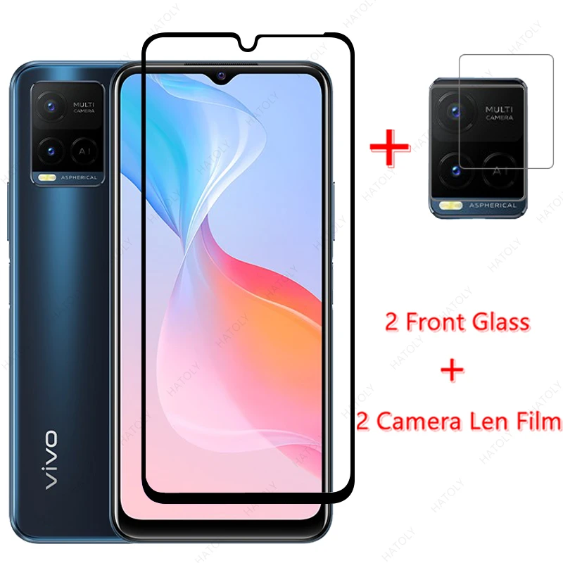 4-in-1 For Vivo Y33s Glass for Tempered Film Phone Screen Protector HD Camera Len 4G | Мобильные телефоны и аксессуары