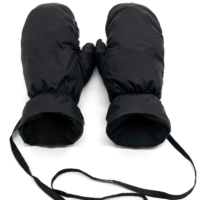 Пуховые Перчатки женские зимние утепленные лыжные перчатки мужские зимние женские толстые Висячие шеи скалолазание на открытом воздухе Велоспорт водонепроницаемые и холодные