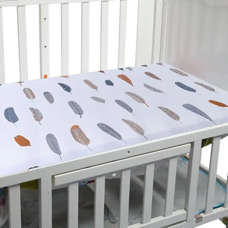 Хлопковая кровать для новорожденных, простыня, мягкая дышащая кровать, матрас, постельные принадлежности, набор для большинства стандартных пеленок, пеленальные коврики