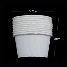 100 шт бумажный стаканчик для удаления волос в носу, для лица, воск, контейнер для бобов, бумажный лоток для торта, бумажная чаша, органайзер для плавления воска, мороженого