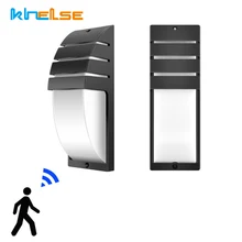 18 Вт уличный Водонепроницаемый светодиодный настенный светильник с датчиком движения, AC90-260V для сада, крыльца, прихожей, настенные лампы, алюминиевый светильник для балкона, коридора, ing