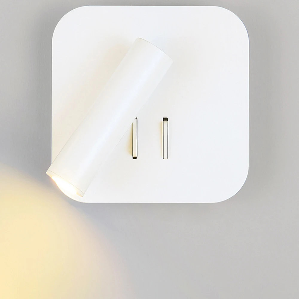 

Zerouno led wall lights bedside led book lamp ac 100-240v cree 3w aluminum bedroom headboard reading night spot lampadas