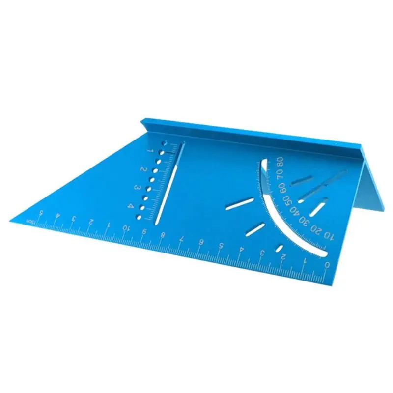 

Woodworking Wear-resistant Ruler Protractors Square Layout 45 + 90 Degree Metric Gauge Measuring Gauging Hand Tools