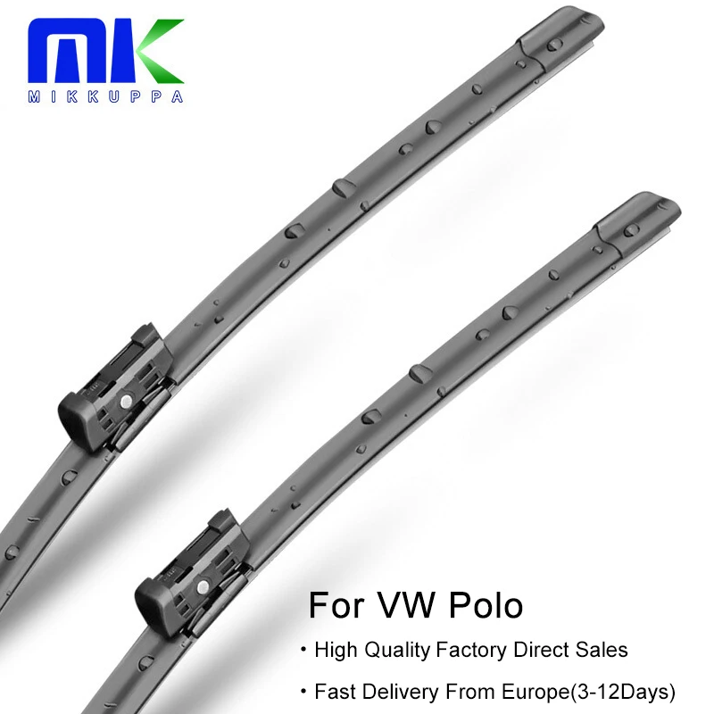 Щетки стеклоочистителя MIKKUPPA для Volkswagen V W Polo Hatchback MK4 MK5 Fit боковые штифты/кнопки