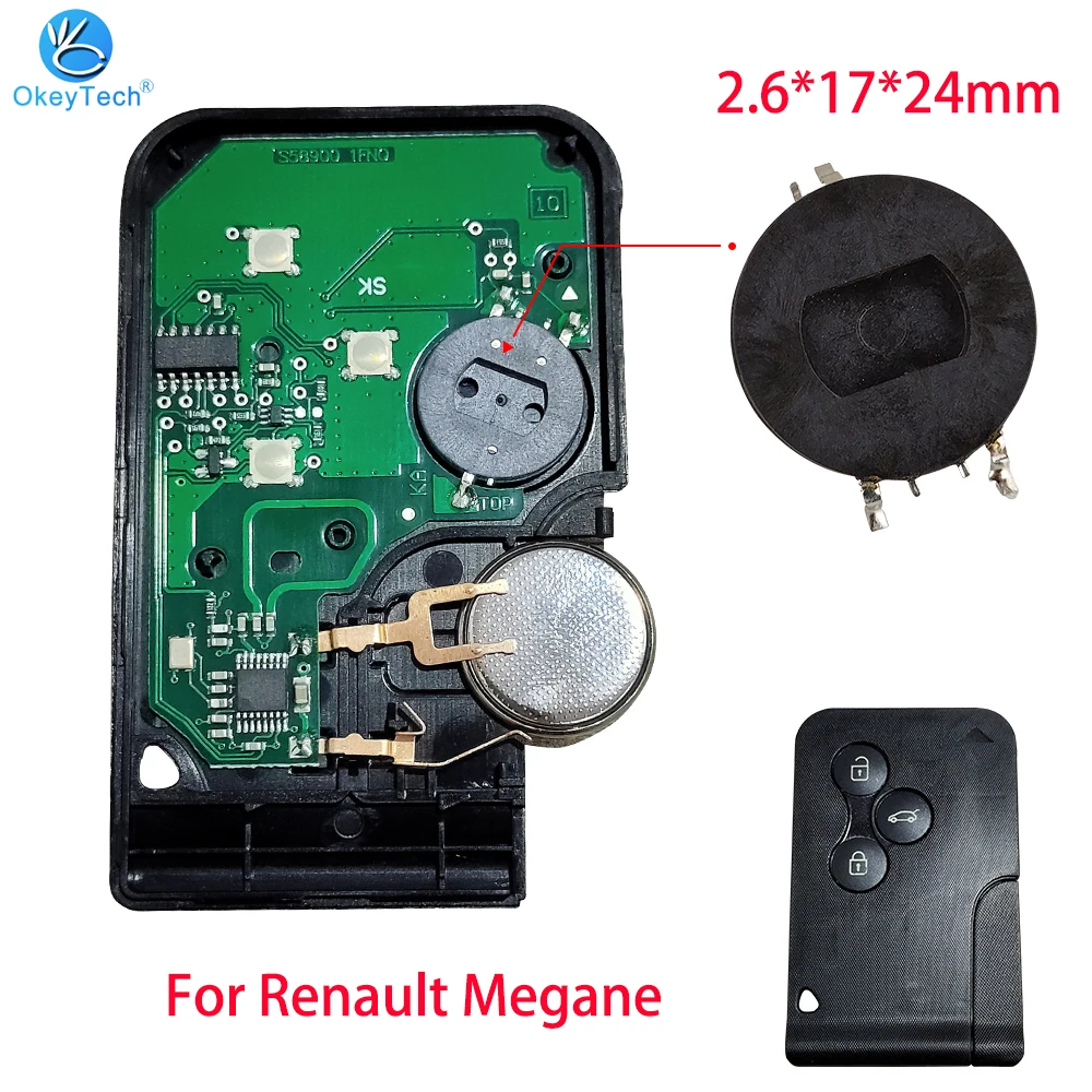 

Okeytech 5/10PCS Inductance Coil 2.6*17*24mm For Renault Megane Original Charging Repair Inductance Transformer Coil Smart Card