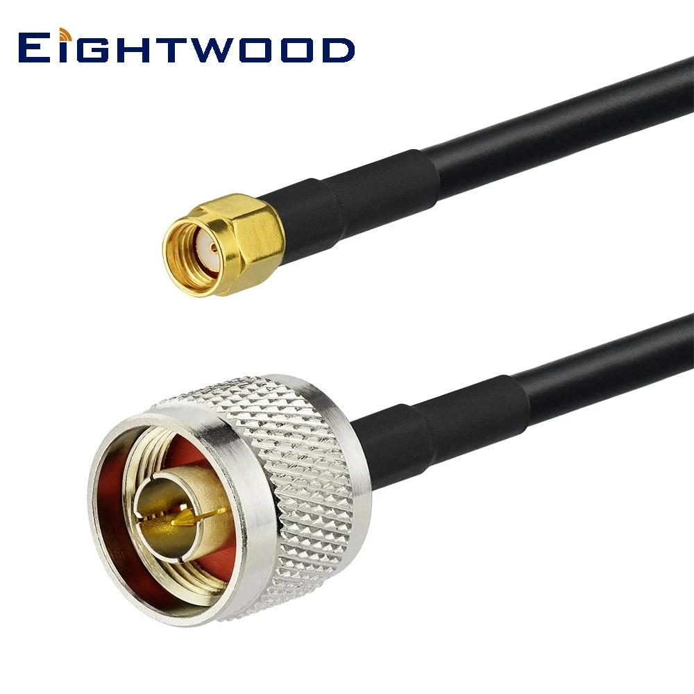 Eightwood N Тип мужчина к RP-SMA Женский Кабель низкой потери LMR 195 коаксиальный кабель 20