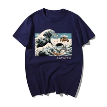 Классическая винтажная Футболка с принтом японского аниме Tonari No Totoro, забавные мужские летние повседневные хлопковые футболки с коротким рукавом, мужские футболки