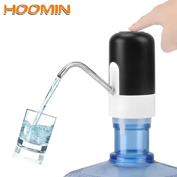 

HOOMIN Rechargeable Bottled Water Hand Pump For Mineral Water Bottle Automatic Water Dispenser Portable Electric Bottle Drinking