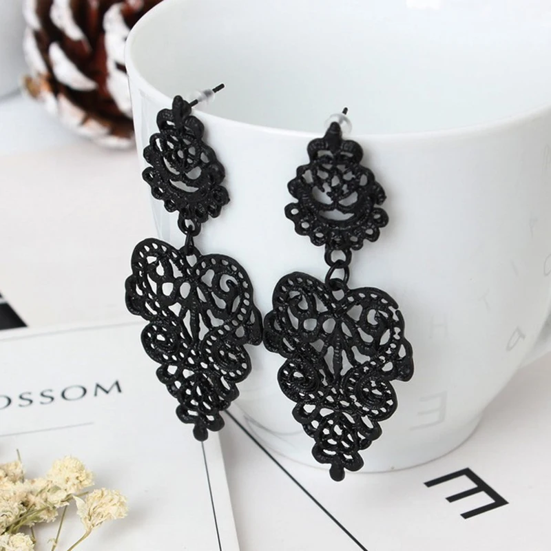 

Vintage 2019 Promotion Tin Alloy Brincos Jewelry Earrings Joker Retro Hollow-out Bohemia Female Factory Direct Sale Women
