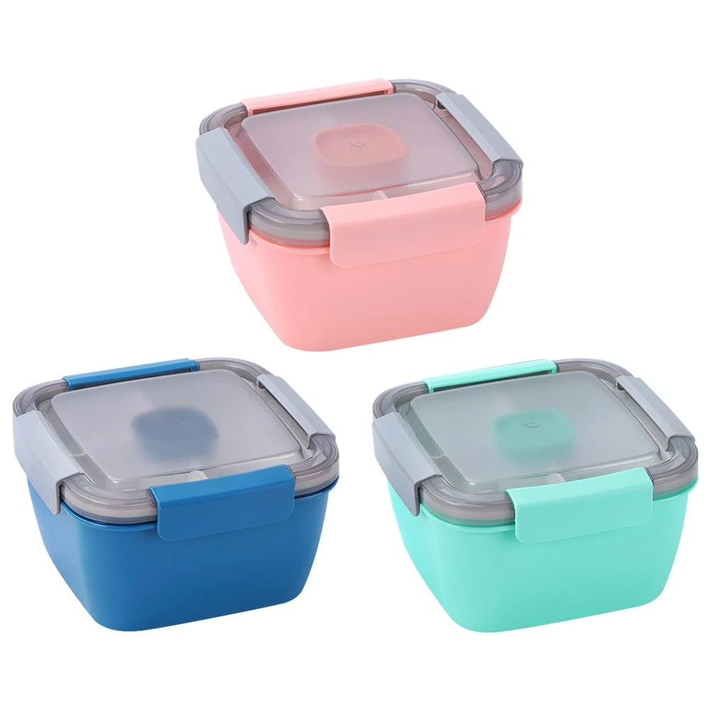 Plastic Microwave Separate Lunch Storage Container Food Saver Box