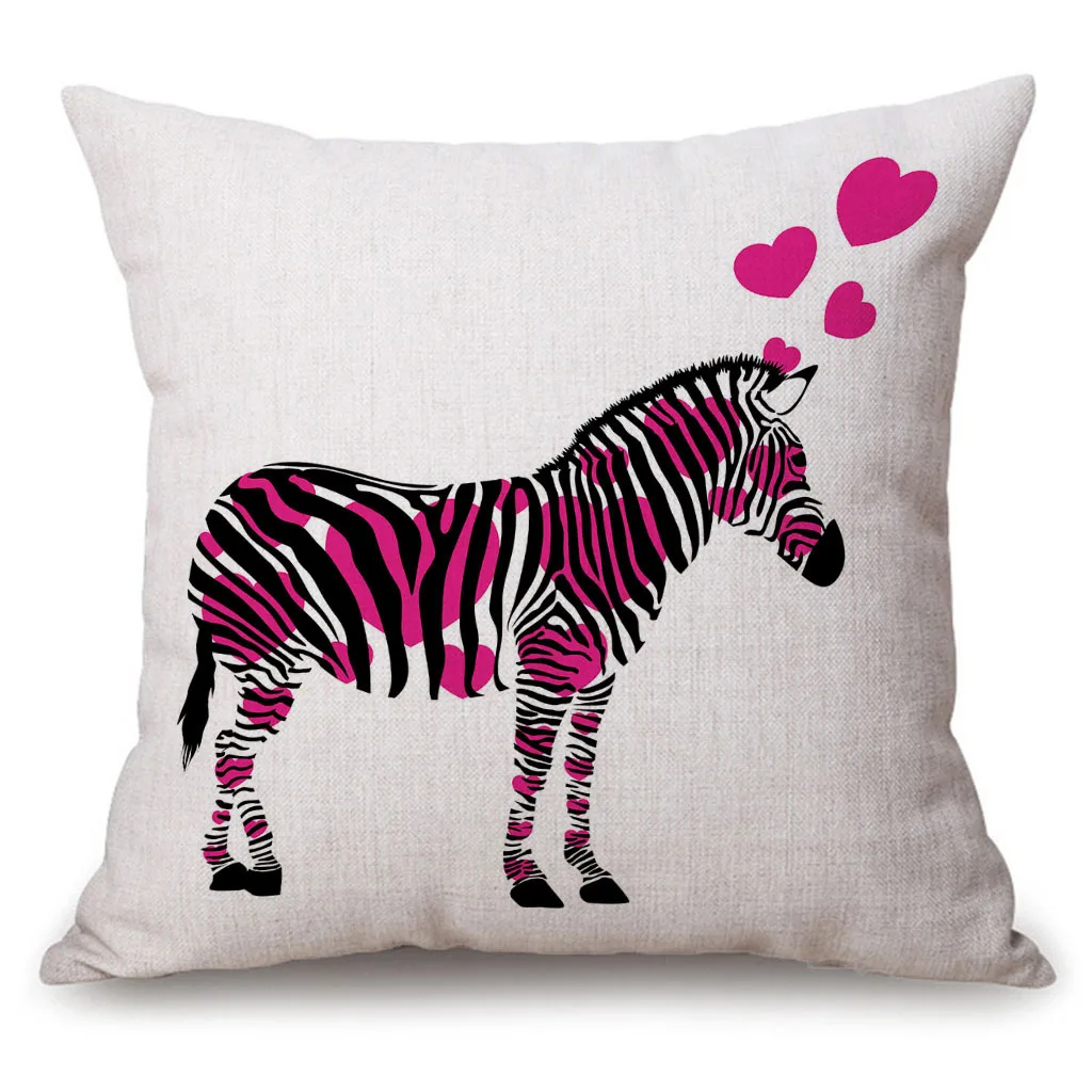 The Pattern Style Is As You Can See, Double-sided Printed Velvet Linen 45cm* 45cm Boutique Pillowcase Can Be Machine Washed