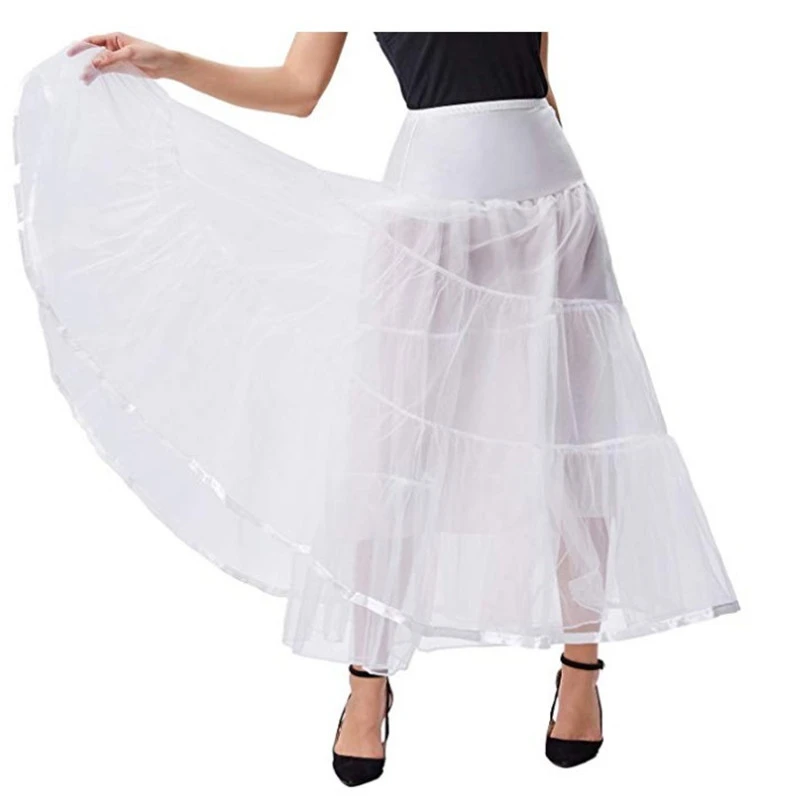 kooi pakket rust Zomer Elegante Dames Rok Enkellange Witte Geplooide Lange Rok Petticoat  Bruiloft Petticoat Slanke Tule Rok|Rokken| - AliExpress