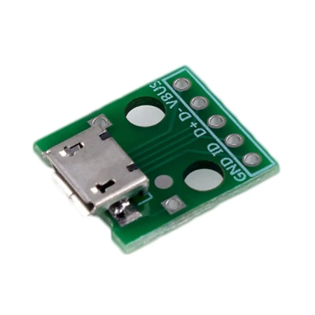 

MICRO USB to Dip Female B Type Mike 5p Patch to Invert Adapter Plate Solder Female
