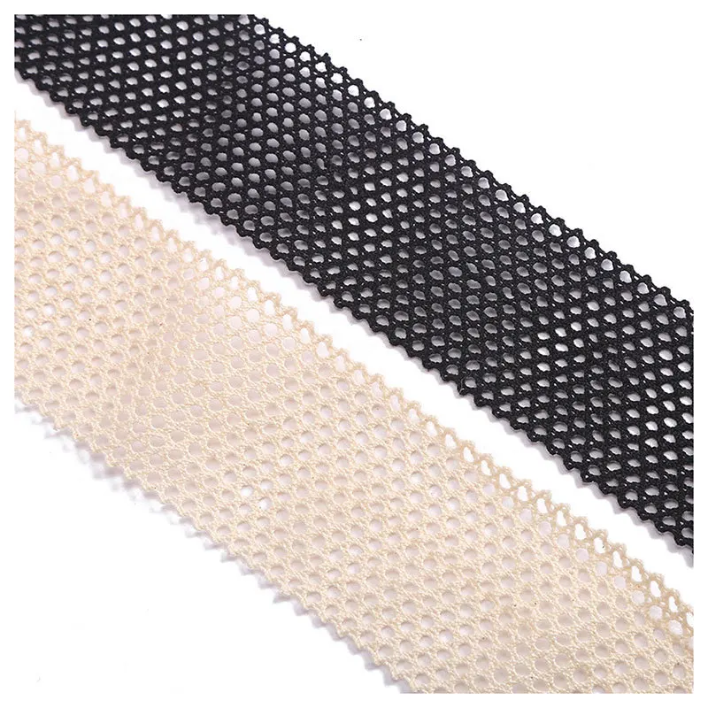 Transparent Mesh Hollow 6cm Wide Lace Woven Cotton Thread Solid Color Lace 2 Yards DIY Decorative Underwear lace fabric,lace garment accessories,lace sewing supplies,lace decoration,lace accessories,lace sewing accessories