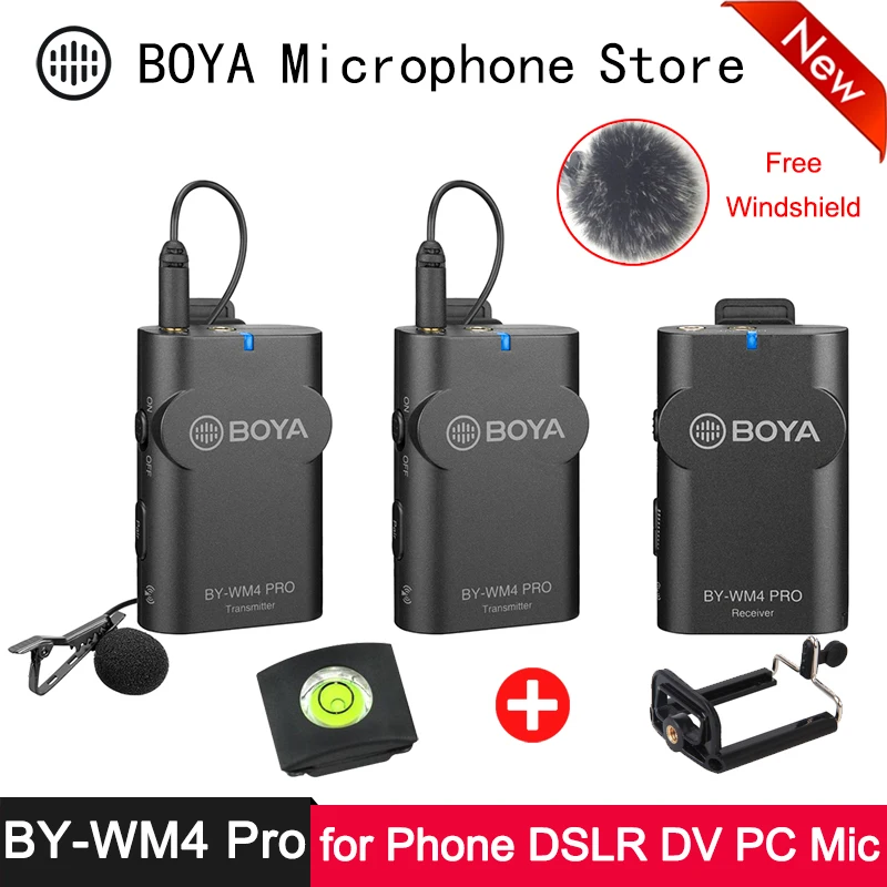 

Phone Wireless Lav Microphone Video Audio Lavalier Mic for DSLR Camera DV Smartphone Vlog Live Streaming