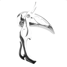 Универсальный хромированный Мотоцикл Cruiser пламя Teardrop зеркала заднего вида 8 мм 10 мм