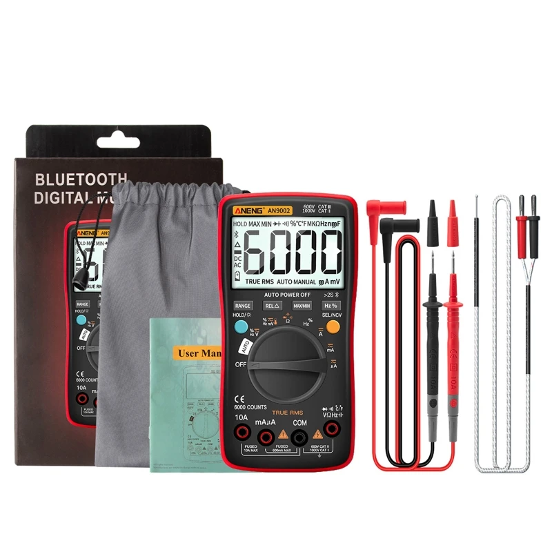 

Bluetooth Digital True RMS 6000 Counts Multimeter AC/DC Volt Amp Auto-Ranging