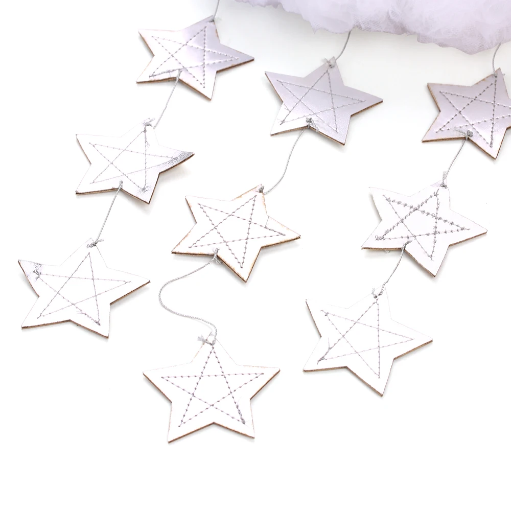 Baby Crib Hanging Decoration White/Gold Silver Sparkling Stars baby room decor Children's Rooms Tent baby bed Walls Decor