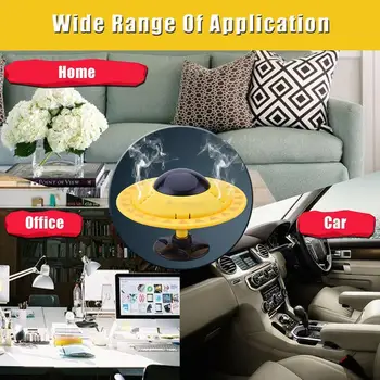 

Car Air Freshener Perfume Filler Solid Stick Car Air UFO Designed Car High-end Purifier Rotating Perfume Q1E3