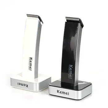 

Wireless Electric Hair Trimmer Km-619 Plastic+Metal Rechargeable Hair Clipper Beard Shaver Razor Barber 1 Set