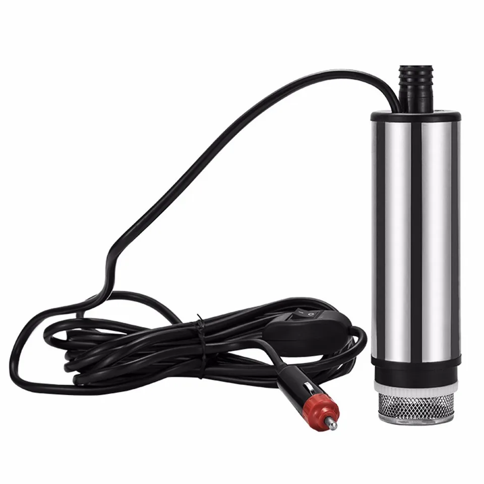 Pompa di trasferimento del carburante da 30 l/min 12 V 51 mm Pompa sommergibile elettrica portatile DC Strumento di trasferimento di olio per acqua diesel Pompa carburante universale per auto camion Pompa di trasferimento del carburante da 30 l/min 12 V 51 mm Pompa sommergibile elettrica portatile DC Strumento di trasferimento di olio per acqua diesel Pompa carburante universale per auto camion