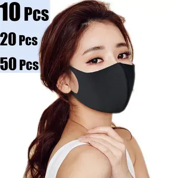 

Mouth Face Mask Anti Air Dust And Smoke Pollution Mask With Adjustable Straps And A Washable Respirator Non-Woven Mask Summer