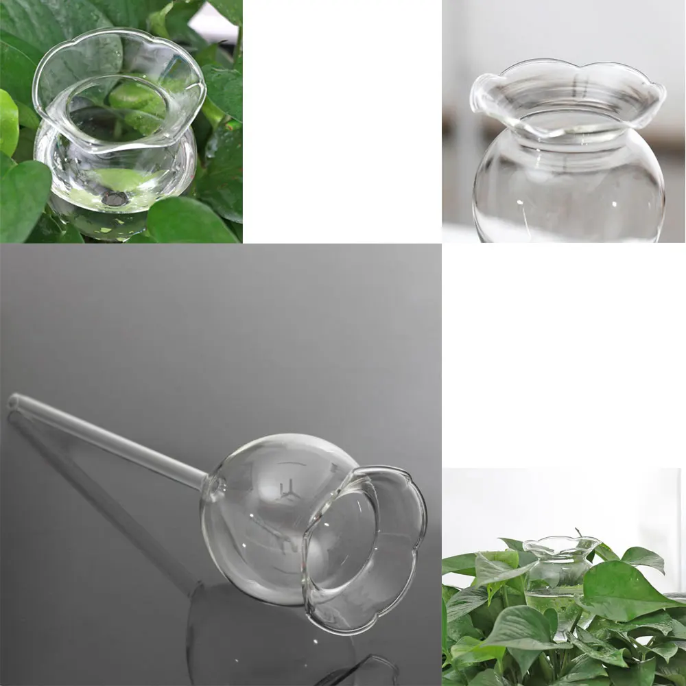 6Pcs Flower Shaped Indoor Plant Watering Globes | Automatic Self Water Bulbs | Aqua Water Globe | Decorative Glass