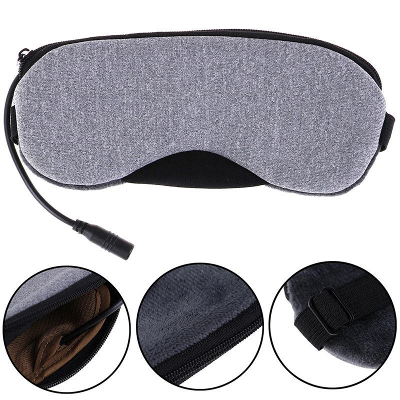 Anti Dark Circle Eye Patch Eye Massager USB Heating Steam Eyeshade Lavender Eye Mask Fatigue Relief Sleep Travel Eye Shade Mask
