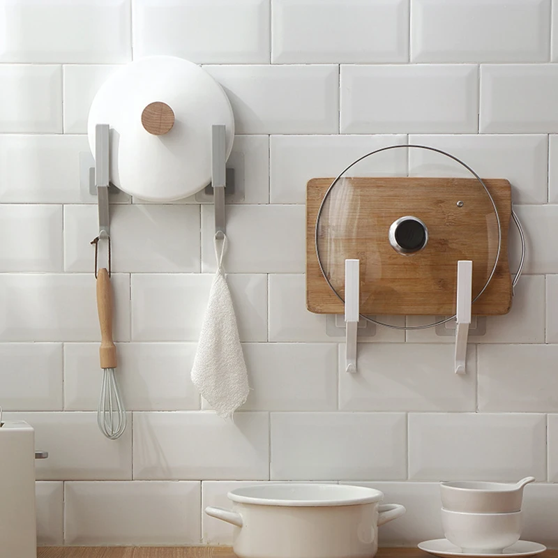 Крышка кастрюли держатель горшок крышкой полки настенные подвесной посуды