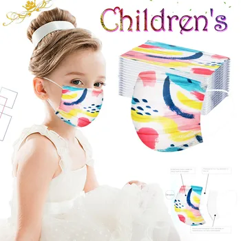 

Children's Face Mask Disposable Kids Face Fabric Facial Mask Industrial 3ply Ear Loop Mascarilla Reutilizable Mouth Caps#YL5