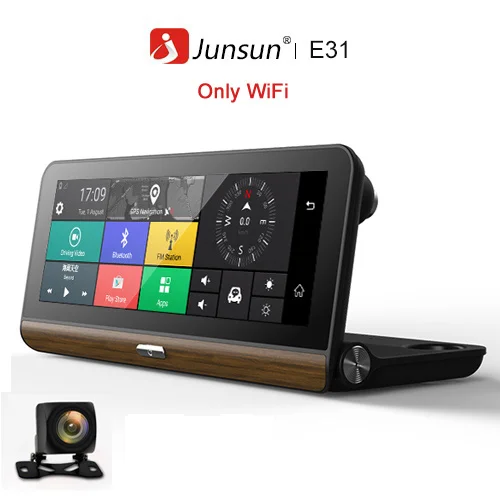 Junsun E31 Pro 4 г автомобиля Камера GPS 7." Android 5.1 Автомобильные видеорегистраторы WI-FI видео Регистраторы регистратор видеорегистратор видеорегистратор парковка мониторинга - Название цвета: E31 with wifi