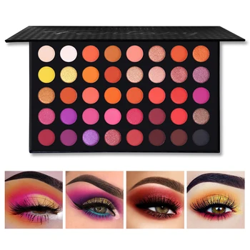 

UCANBE Changeable 40 Colors Eyeshadow Palette Matte Shimmer Glitter Ultra Eye Shadow Powder Waterproof Highly Pigmented Cosmetic
