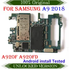 Хорошо работает для samsung Galaxy A9 A920F материнская плата, для samsung Galaxy A9 A920F материнская плата с полным чипом