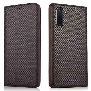 

Genuine Leather Flip Cover Case For Samsung Galaxy Note 10 Plus Phone Bag For Samsung Galaxy Note 10 Flip Leather Case Kickstand